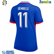 Francuska Ousmane Dembele #11 Domaci Dres za Ženska EP 2024 Kratak Rukav